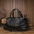 Men’s Large Leather Travel Bag, Genuine Leather Overnight Duffel with Shoulder Strap, Fits 16 Inch Laptop RockCow Leather Studio
