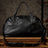Men’s Leather Travel Duffel Bag, Full Grain Leather Shoulder Bag,  Large Capacity Black Weekend Bag RockCow Leather Studio