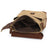 Men's Vintage Canvas Crossbody Bag, Multi-Pocket Sling Messenger Bag for Outdoor & Everyday Use RockCow Leather Studio