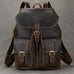 Mens Leather Backpack 15 Inch Leather Laptop Backpack Retro Travel Backpack For Mens School Backpack RockCow Leather Studio