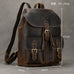 Mens Leather Backpack 15 Inch Leather Laptop Backpack Retro Travel Backpack For Mens School Backpack RockCow Leather Studio