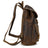 Mens Leather Backpack 15 Inch Leather Laptop Backpack Retro Travel Backpack For Mens School Backpack RockCow Leather Studio