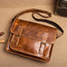 Mens Leather Messenger Bag Full Grain Leather Distressed Leather Crossbody Bag Mens Work Briefcase Handmade Shoulder Bag RockCow Leather Studio