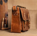 Mens Leather Messenger Bag Full Grain Leather Distressed Leather Crossbody Bag Mens Work Briefcase Handmade Shoulder Bag RockCow Leather Studio