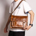Mens Leather Messenger Bag Full Grain Leather Distressed Leather Crossbody Bag Mens Work Briefcase Handmade Shoulder Bag RockCow Leather Studio