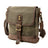 Mens Waxed Canvas Messenger Bag Full Grain Leather With Canvas Shoulder Bag Crossbody Bag Gift For Him MC6070 RockCow Leather Studio