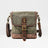 Mens Waxed Canvas Messenger Bag Full Grain Leather With Canvas Shoulder Bag Crossbody Bag Gift For Him MC6070 RockCow Leather Studio