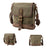 Mens Waxed Canvas Messenger Bag Full Grain Leather With Canvas Shoulder Bag Crossbody Bag Gift For Him MC6070 RockCow Leather Studio