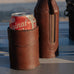 Campaign Leather Can Koozie Mission Mercantile Leather Goods