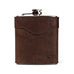 Campaign Leather Flask Mission Mercantile Leather Goods