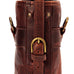 Campaign Leather Wine Tote Carrier Mission Mercantile Leather Goods