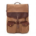 Campaign Waxed Canvas Backpack Mission Mercantile Leather Goods