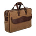 Campaign Waxed Canvas Briefcase Mission Mercantile Leather Goods