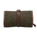Campaign Waxed Canvas Roll-Up Toiletry Shave Kit Mission Mercantile Leather Goods