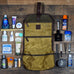 Campaign Waxed Canvas Roll-Up Toiletry Shave Kit Mission Mercantile Leather Goods