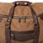 Campaign Waxed Canvas Wheeled Carry-On Duffle Bag Mission Mercantile Leather Goods