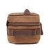 Campaign Waxed Canvas Toiletry Square Shave Kit Mission Mercantile Leather Goods