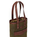 Campaign Waxed Canvas Two Bottle Wine Tote Mission Mercantile Leather Goods