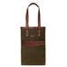 Campaign Waxed Canvas Two Bottle Wine Tote Mission Mercantile Leather Goods