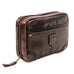Heritage Leather "Doc" Electronics Organizer / Toiletry Kit Mission Mercantile Leather Goods