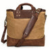 Heritage Waxed Canvas Medium Ice Block Tote Bag Mission Mercantile Leather Goods