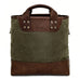 Heritage Waxed Canvas Medium Ice Block Tote Bag Mission Mercantile Leather Goods