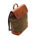 Heritage Waxed Canvas Steamer Backpack No. 2 Mission Mercantile Leather Goods