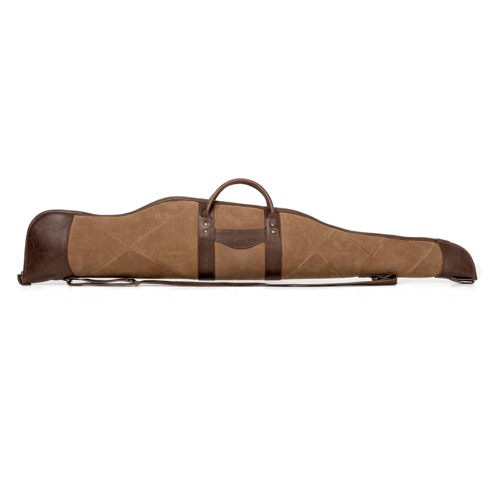 White Wing Waxed Canvas Hunting Rifle Case Mission Mercantile Leather Goods