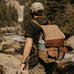 Campaign Waxed Canvas Backpack Mission Mercantile Leather Goods