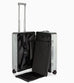 Bric's Porsche Designed 26" Medium Spinner Checked Aluminum Suitcase Brics