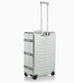 Bric's Porsche Designed 30" Large Spinner Checked Aluminum Suitcase Brics