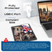 UK, Hong Kong, Travel Plug Adapter | Type G - USB-C Ports + 2 US Outlets (PAK-30W-7) Ceptics