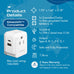 Travel Adapter Set | Type A, B, C, E/F, G, I - USB & USB-C Ports + 2 US Outlets (PAK-WS) Ceptics