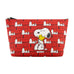 Snoopy & Woodstock Red All over Print Trapezoid Cosmetic Case Ful Luggage