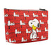 Snoopy & Woodstock Red All over Print Trapezoid Cosmetic Case Ful Luggage