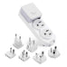 Compact Travel Power Strip - 2 US Outlets, USB & USB-C Ports - Grounded (PS-2U+) Ceptics