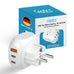 European Schuko Travel Plug Adapter - Type E/F - 5 in 1 - Ultra Compact (PTU-9) Ceptics