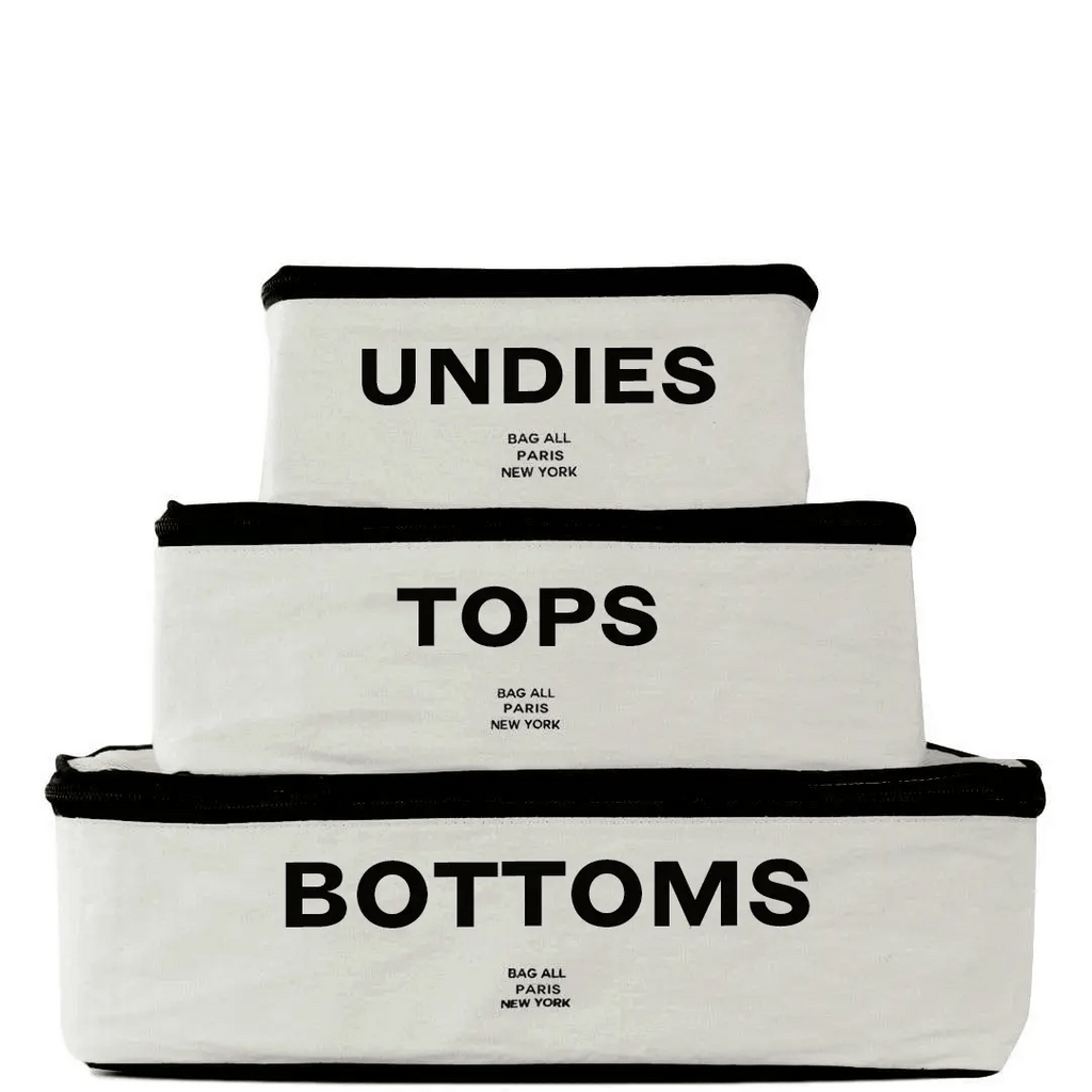 Best Packing Cubes, 3-pack Cream Bag-all