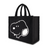 Peanuts Snoopy Black Tote Bag with Trolley Strap Ful Luggage