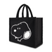 Peanuts Snoopy Black Tote Bag with Trolley Strap Ful Luggage