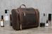 Personalized Hanging Leather Toiletry Bag, Leather Dopp Kit Bag, Groomsmen Gift RockCow Leather Studio