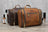 Personalized Hanging Leather Toiletry Bag, Leather Dopp Kit Bag, Groomsmen Gift RockCow Leather Studio