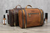 Personalized Hanging Leather Toiletry Bag, Leather Dopp Kit Bag, Groomsmen Gift RockCow Leather Studio