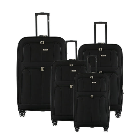 Grace Soft side Lightweight Expandable with 360° Dual Spinning Wheels and Combo Lock – Includes 32", 28", 24", 20" 4-Piece Luggage Set - LuggageDesigners