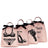 Women's Travel Set 4-pack, Pink/Blush Bag-all