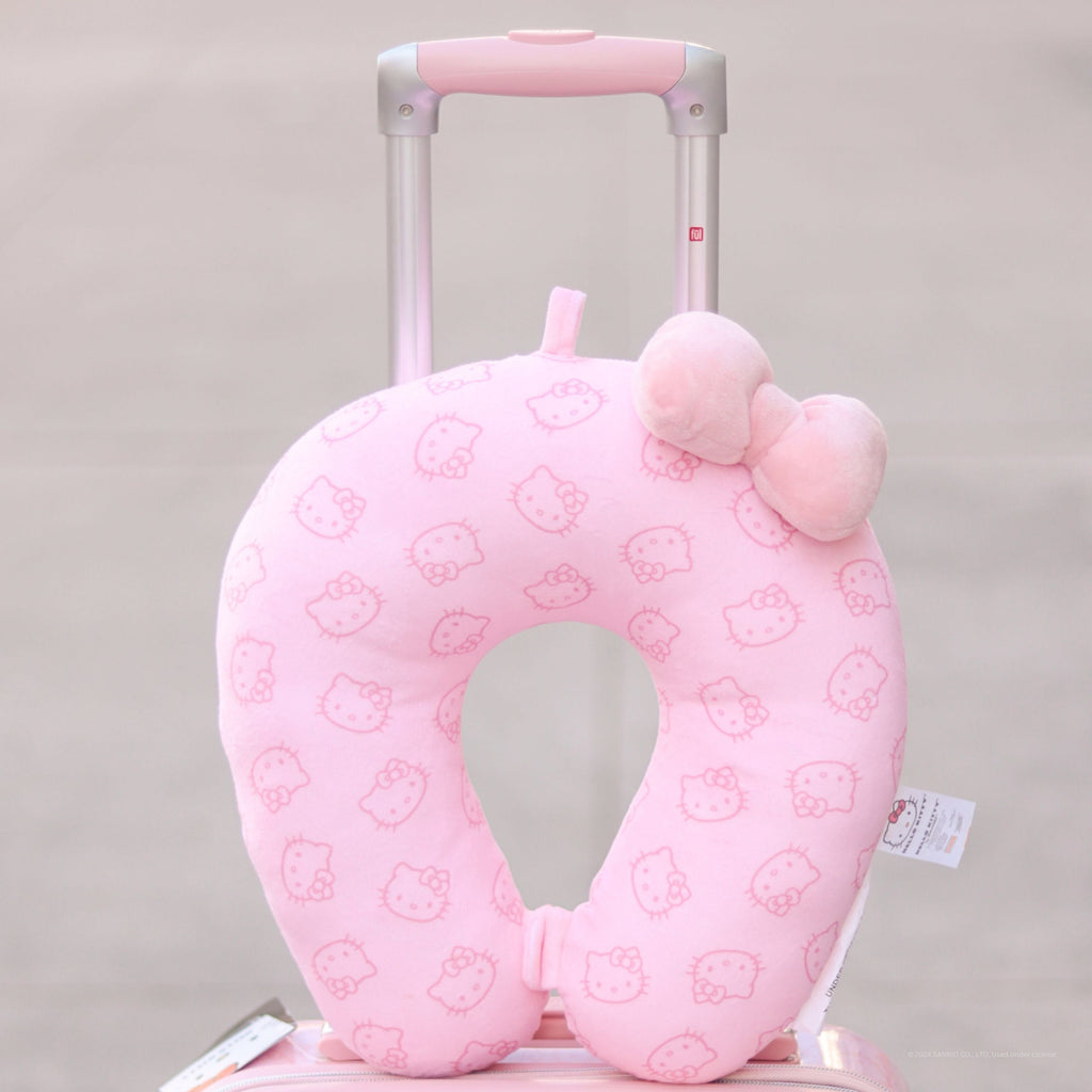 Hello Kitty Travel Neck Pillow Pink Ful Luggage