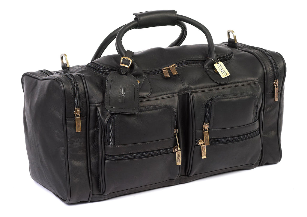 Claire Chase Executive Leather Sports Duffel Bag