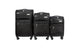 IZOD River Soft Shell Lightweight Expandable 360 Dual Spinning Wheels Combo Lock 28", 24", 20" 3 Piece Luggage Set - LuggageDesigners