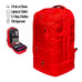 Red Polyester Carry-On Patented Backpack (Only 300 Made) Sole Premise