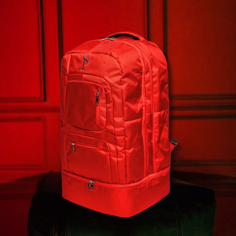 Red Polyester Carry-On Patented Backpack (Only 300 Made) Sole Premise